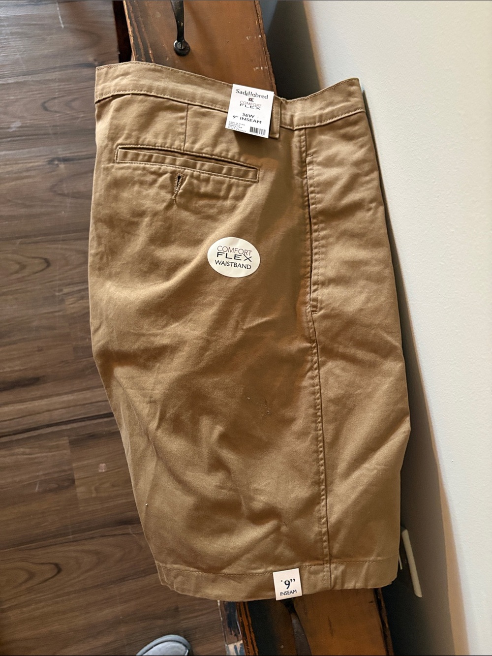 Saddlebred Men's Flat Front Shorts - Khaki